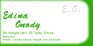 edina onody business card